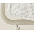 Kulatý konferenční stolek Vasagle Moris 75 cm krémový/béžový