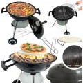 Zahradní gril na dřevěné uhlí BBQ1001 černý