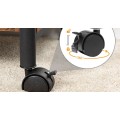 Pojízdný kancelářský regál Vasagle Ferano 48,5 cm černý/hnědý
