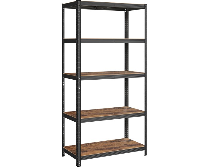 Regál Brety 100 cm hnědo-černý