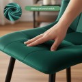 Čalouněná jídelní židle Nero lahvově zelená