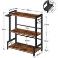 Stolní kuchyňský regál Vasagle Noby 43 cm hnědý/černý