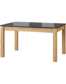 Rozkládací jídelní stůl Kama II 40 136/210 cm dub Camargue/černý