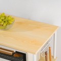 Kuchyňský regál Vasagle Vitas 80 cm se zásuvkami hnědý/bílý
