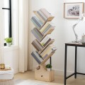 Designová knihovna Marelo 135 cm hnědá/černá