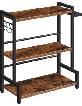 Stolní kuchyňský regál Vasagle Noby 43 cm hnědý/černý