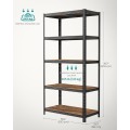 Regál Brety 100 cm hnědo-černý