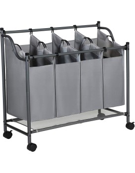 Koš na prádlo GERARD 4X35 L šedý