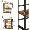 Stolní kuchyňský regál Vasagle Noby 43 cm hnědý/černý