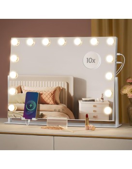 Kosmetické zrcadlo Komis s LED osvětlením bílé