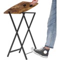 Skládací odkládací stolek Vasagle Fiona 48 cm hnědý/černý