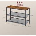 Botník Vasagle Melas 53 cm černý/hnědý