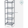 Regál Debra 128 cm černý