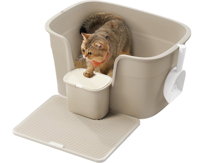 Kočičí toaleta Sofis 64 cm béžová