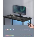 Psací stůl MARPO s USB a LED dub černý