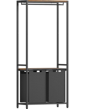 Koš na prádlo Vasagle Lumax 2x46 l černý