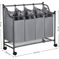 Koš na prádlo GERARD 4X35 L šedý