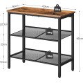 Odkládací stolek Vasagle Fioras 60 cm černý/hnědý