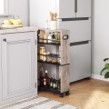 Pojízdný kuchyňský regál Vasagle Tonari 45 cm šedý