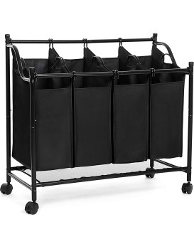 Koš na prádlo Zoe 4x35 L černý