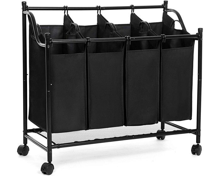 Koš na prádlo Zoe 4x35 L černý