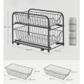 Sada 2 ks kuchyňských organizérů Goody 35 cm černá