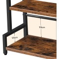 Stolní kuchyňský regál Vasagle Noby 43 cm hnědý/černý