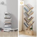 Designová knihovna Marelo 135 cm hnědá/černá