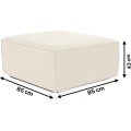 Taburet FORA 85 cm ecru