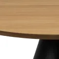 Konferenční stolek Soli 65 cm černý/dub přírodní