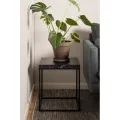 Odkládací stolek Barossa 40 cm mramor/černý