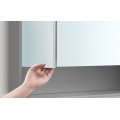 Koupelnová zrcadlová skříňka Vasagle Masli 70 cm šedá