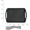 Plastový servírovací podnos KESPER 45,5 cm černý
