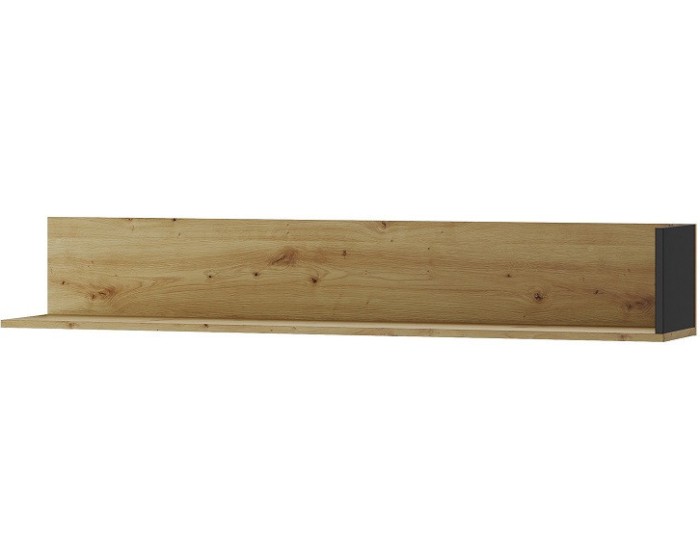 Nástěnná police Lucas II 35 155 cm dub Artisan/černá