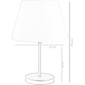 Stolní lampa Shade II bílá/zlatá