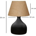 Stolní lampa Dara krémová/černá