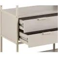 Knihovna Seaford III 114 cm šedá