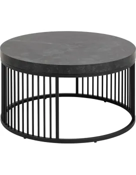Konferenční stolek Strington 65 cm černý mramor