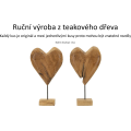 Dřevěná dekorace Dobu 45 cm hnědá