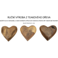 Dřevěná dekorace Haki hnědá