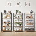 Knihovna Vasagle Lusa 80 cm hnědá/černá
