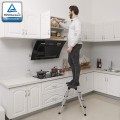 Třístupňové skládací schůdky TRIO stříbrbé