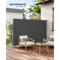 Boční markýza DELL 160x350 cm tmavě šedá