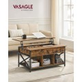 Konferenční stolek Vasagle LOFT s prodlužovací deskou černý/hnědý