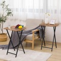 Skládací odkládací stolek Vasagle Fiona 48 cm hnědý/černý
