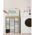 Koš na prádlo Leslie 150 L krémový