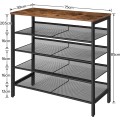 Botník Vasagle Grego 75 cm černý/hnědý
