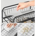 Sada 2 ks kuchyňských organizérů Goody 35 cm černá