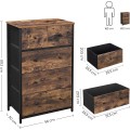 Komoda Vasagle Luxoir hnědá