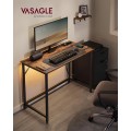 Psací stůl MARPO s USB a LED vintage hnědý